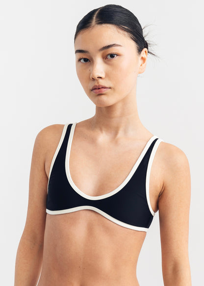 HYPNOTIZE TOP (BLACKOUT + KREAM)